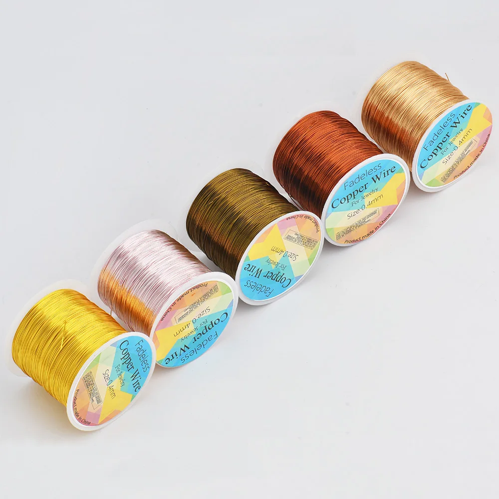 Tarnish-Resistant Copper Beading Wire for Jewelry Making and Crafting - Variety Pack