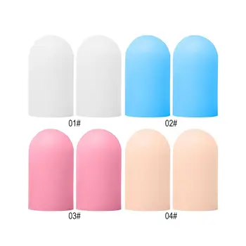 

Sumifun 2pcs Silicone Gel Tube Finger Toe Protectors Pain Relief Feet Care