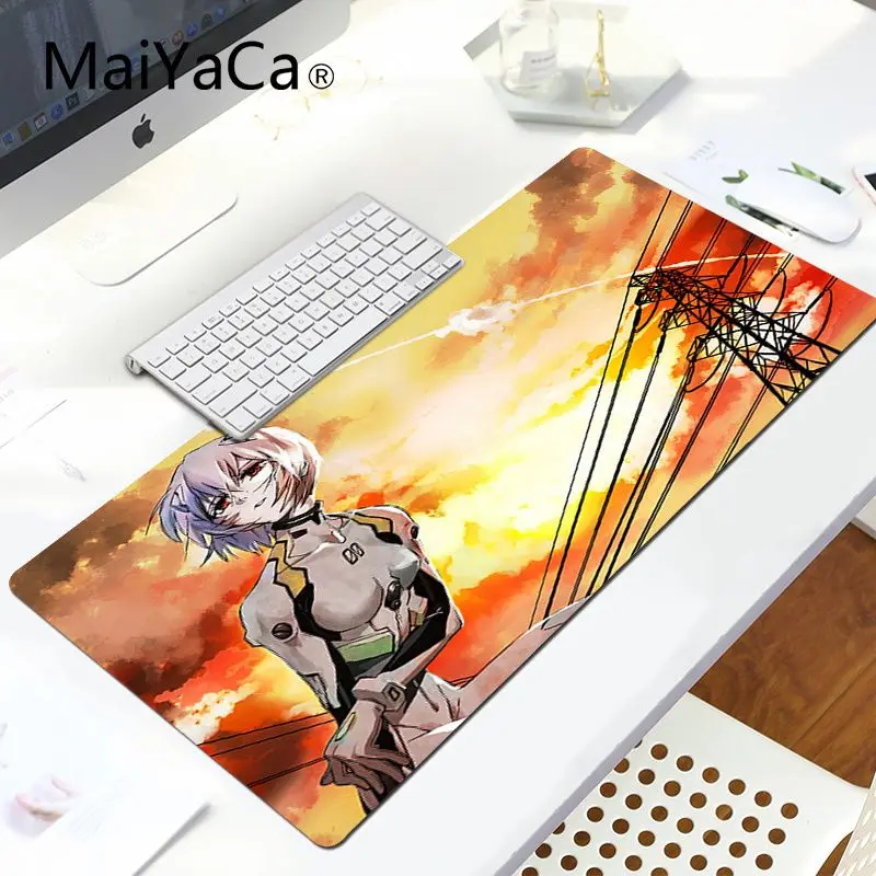 MaiYaCa персонализированные крутые модные неоновые GENESIS EVANGELION Коврик для мыши геймерские игровые коврики большой коврик для мыши ПК компьютерный коврик