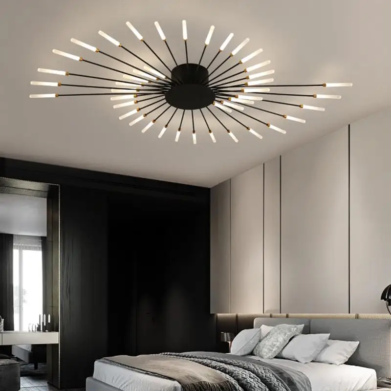 

220V 42 Heads Modern Chandelier Lights For Foyer Study Living Room Bedroom Kitchen Hall Lighting Decoration LED Ceiling Light