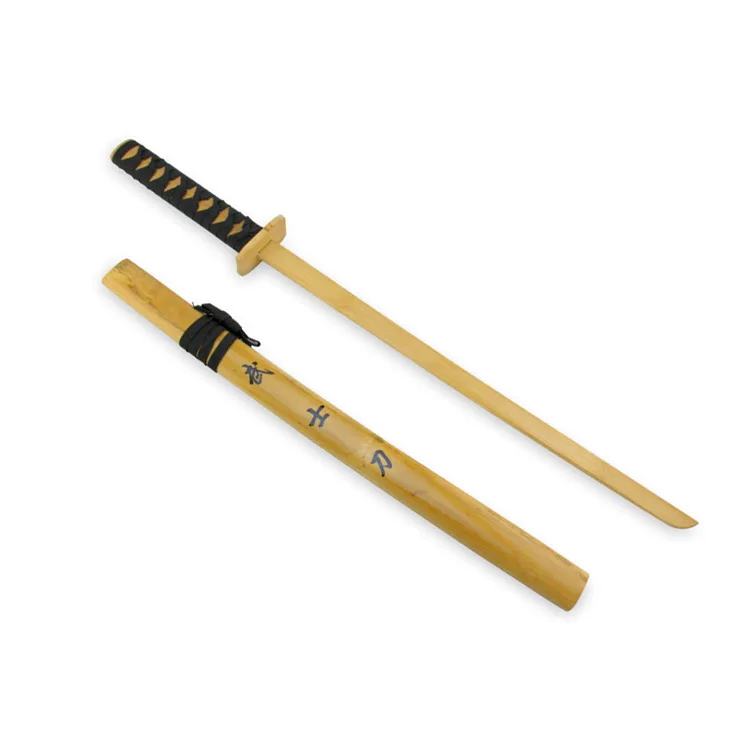 

Manufacturers Direct Selling Natural Bamboo Samurai Sword Props Toy Knife Model Scenic Area Temple Fair Stall Supply of Goods Wh
