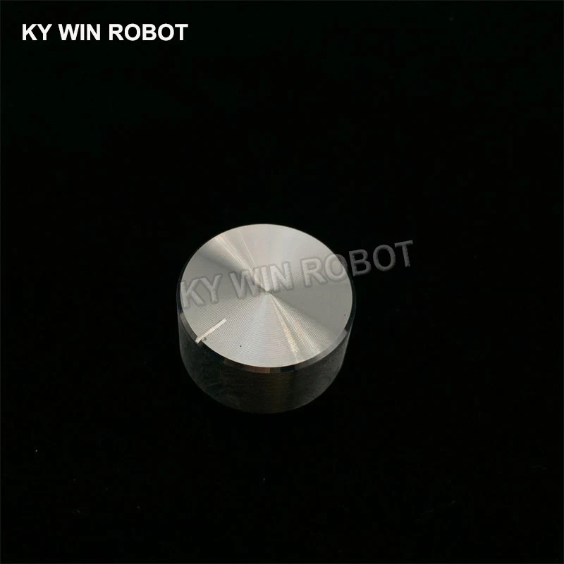 1 pcs 25x13mm 6mm Shaft Hole Aluminum Alloy Potentiometer Knob White (D-axis)