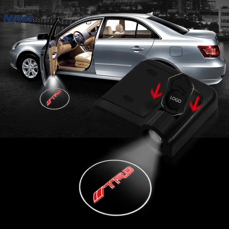 

Nstar 1pc TRD led Welcome Lamp Auto Laser Logo Projector Car Door Open Warning Light For 4Runner Prado Tundra Land Cruiser