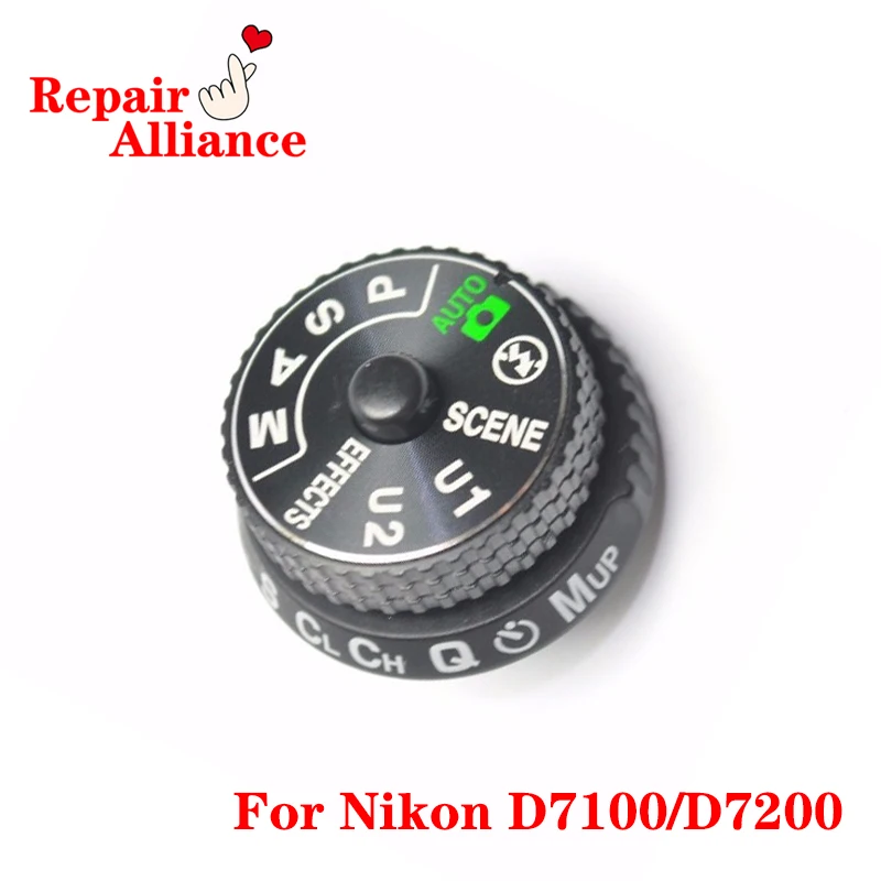 Original Top Cover Mode Dial Wheel Base Seat Button Replacement Repair Parts For Nikon D7100 D7200 SLR