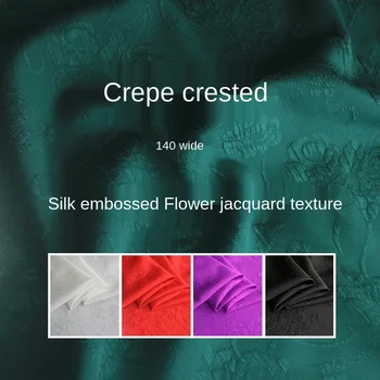 

Customized 140cm wide 19mm silk crown clapper elastic silk fabric classic super anti-wrinkle fabric small heavy silk clothes