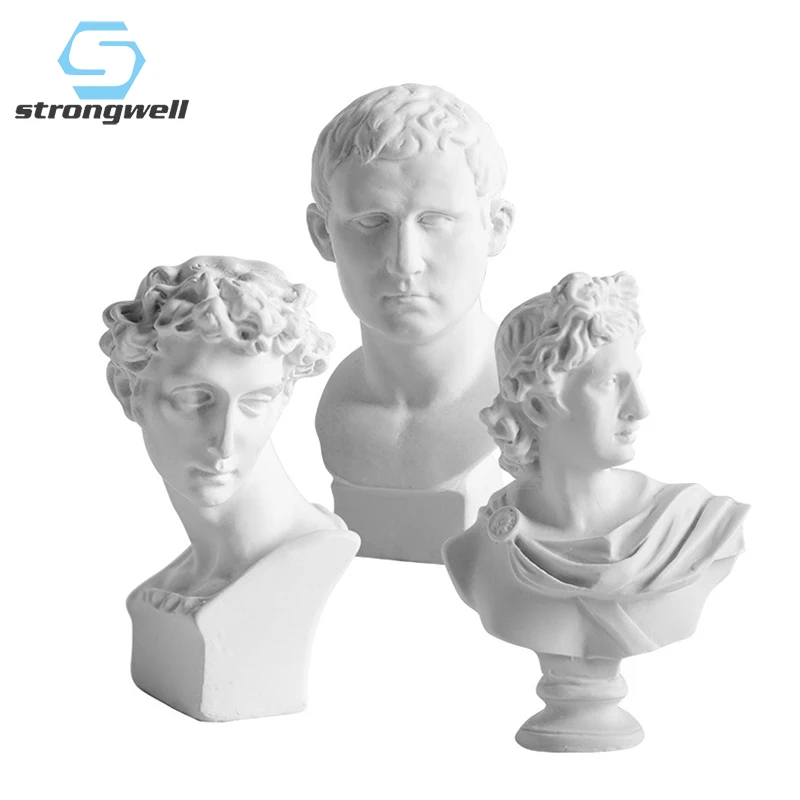 Strongwell World Famous Statue Retro Art Resin Head Skull Sculpture