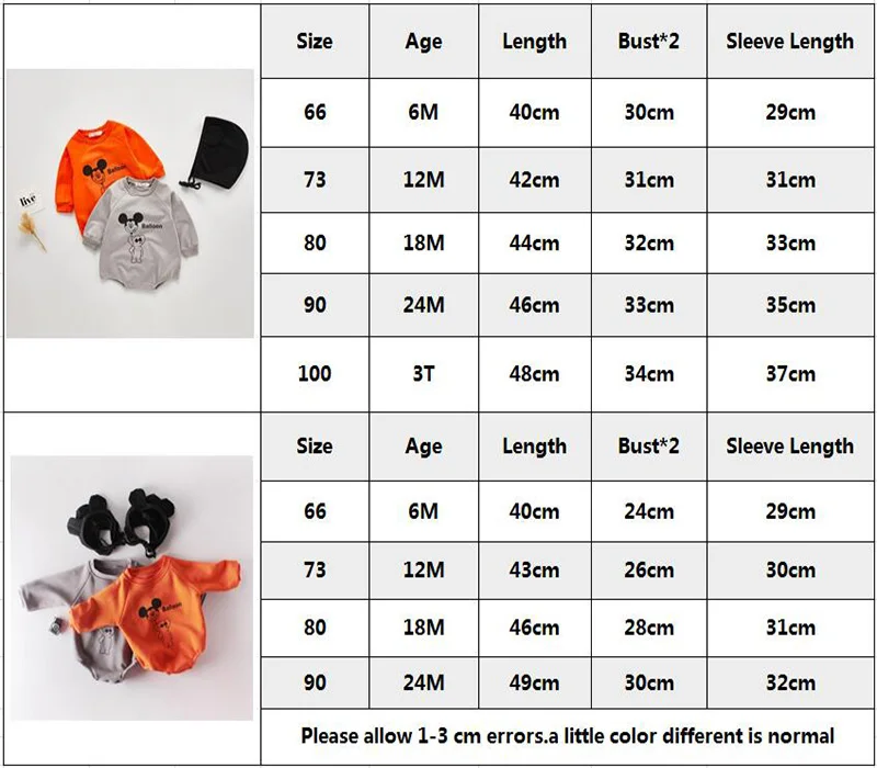 Детские комбинезоны для новорожденных; комбинезон с длинными рукавами с Микки Маусом для маленьких девочек и мальчиков+ шапочка; осенне-зимняя Рождественская одежда для малышей