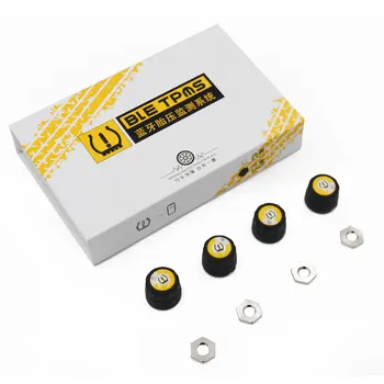 

Bluetooth 4.0 Car External Sensor TPMS Tire Pressure Monitoring System BLE TPMS Low Energy For Android IOS Sensor Caps