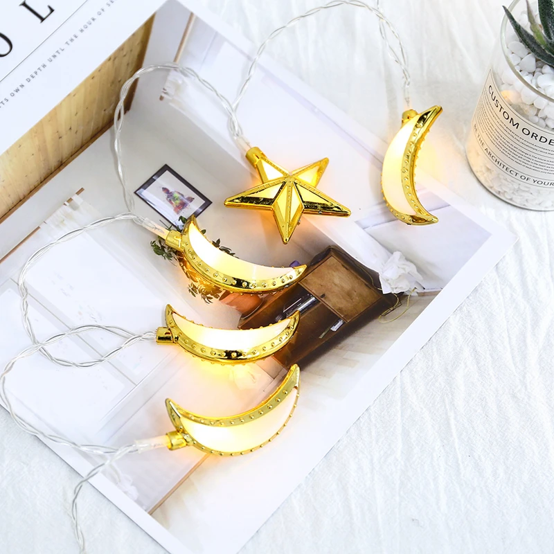 

Eid Moon Star EID Lights Ramadan and EID Decor Ramadan Decoration Lights String Home Festival Party Festival Favor