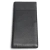 Men Black Long Wallets Stitching Style 100% Genuine Leather Wallet Men's Credit Card Travel Hand Purse For Man 2