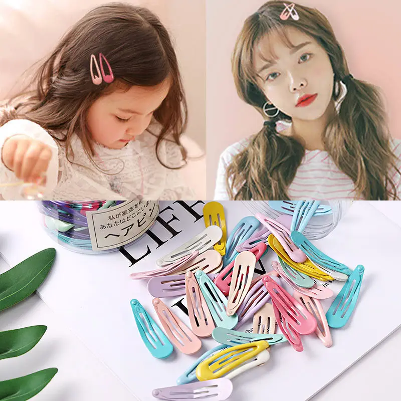 

Candy Color Hair Clip Ins Card Net Red Clip Adult Bangs Color Girl's Heart BB Clip Hair Long Clip Hair Accessories