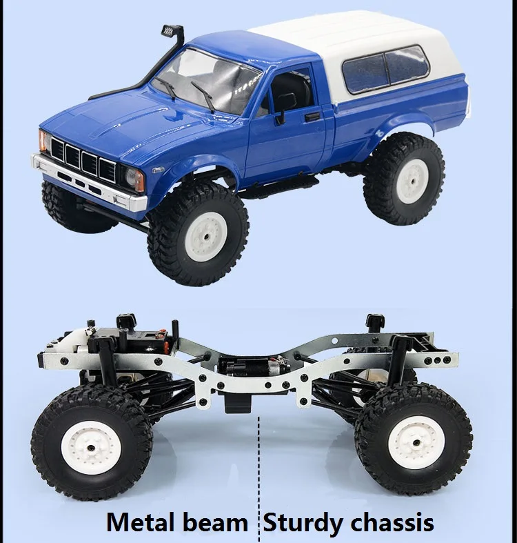 KaKBeir WPL C24 2.4G DIY RC Car KIT Remote Control Car RC Crawler Off-road Car Buggy Moving Machine RC Car 4WD Kids Toys