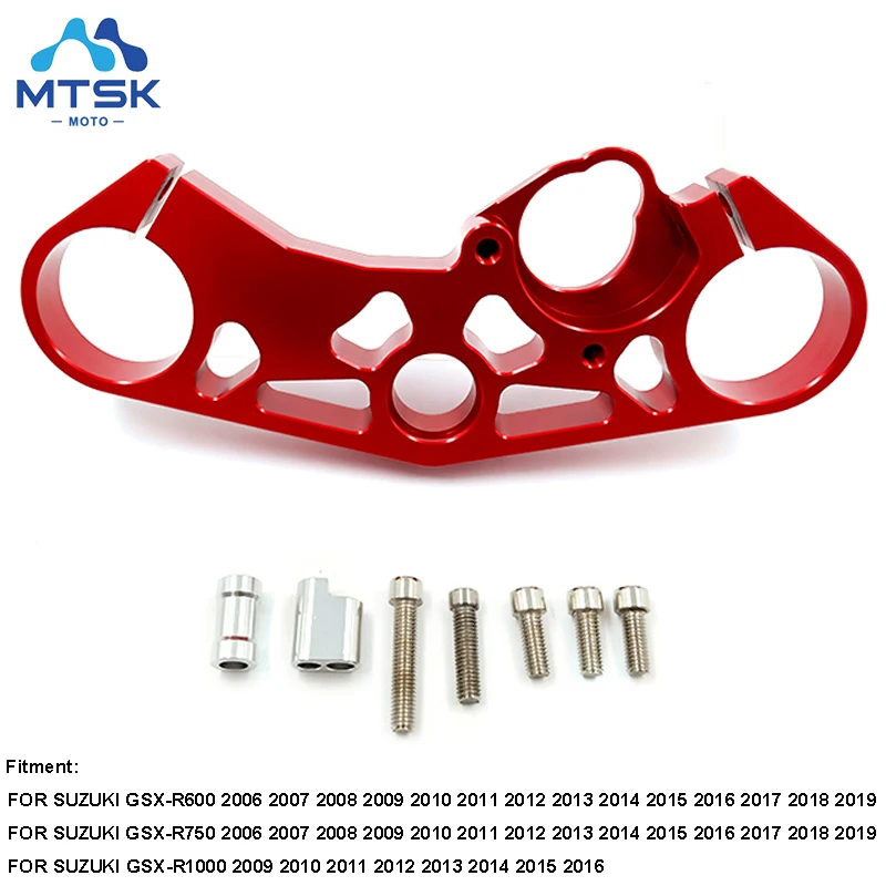 

GSXR600 GSXR750 Motorcycle New CNC Racing Driven Upper Top Triple Clamp for Suzuki 2006-2016 GSX-R 600/750 GSX-R1000 2009-2016