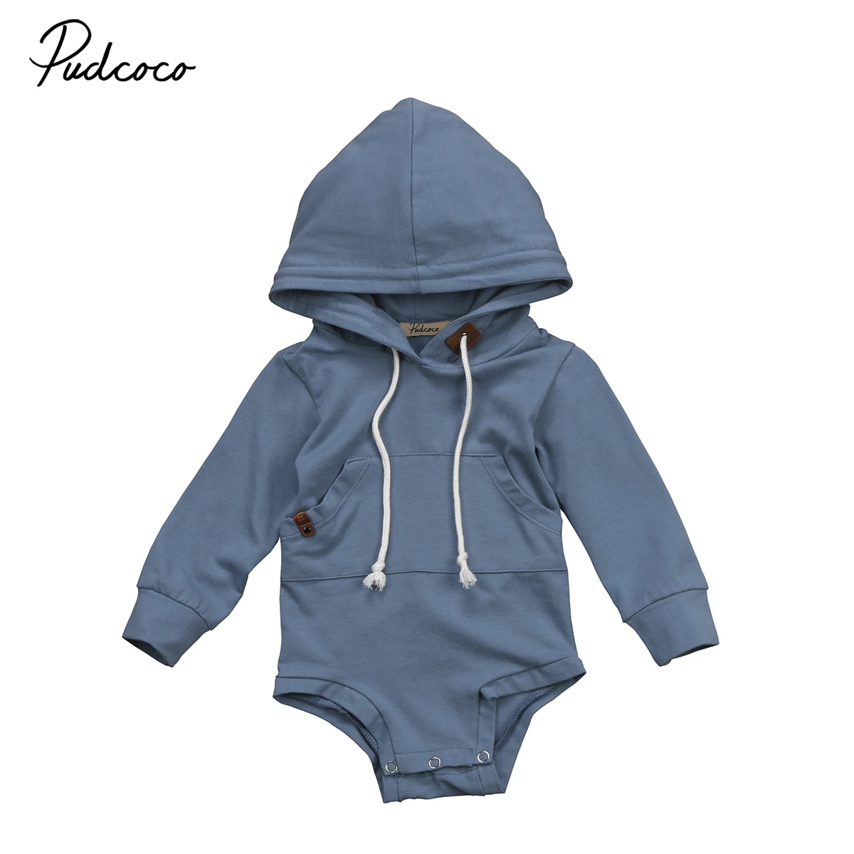 Pudcoco/повседневная одежда для маленьких мальчиков Одежда девочек Хлопковое боди с
