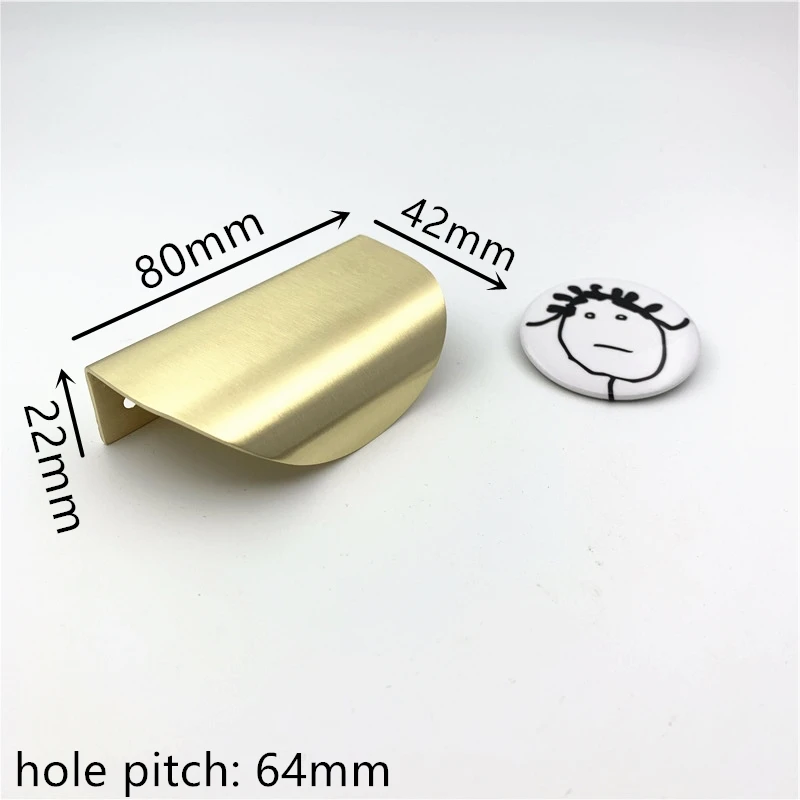 Brass leaf solid 80 LCH в скандинавском стиле Instagram в форме листа твердая латунная ручка для шкафа Ручка для шкафа ручки для двери Простая жизнь золотой Латунный лист - Цвет: Brass leaf solid 80