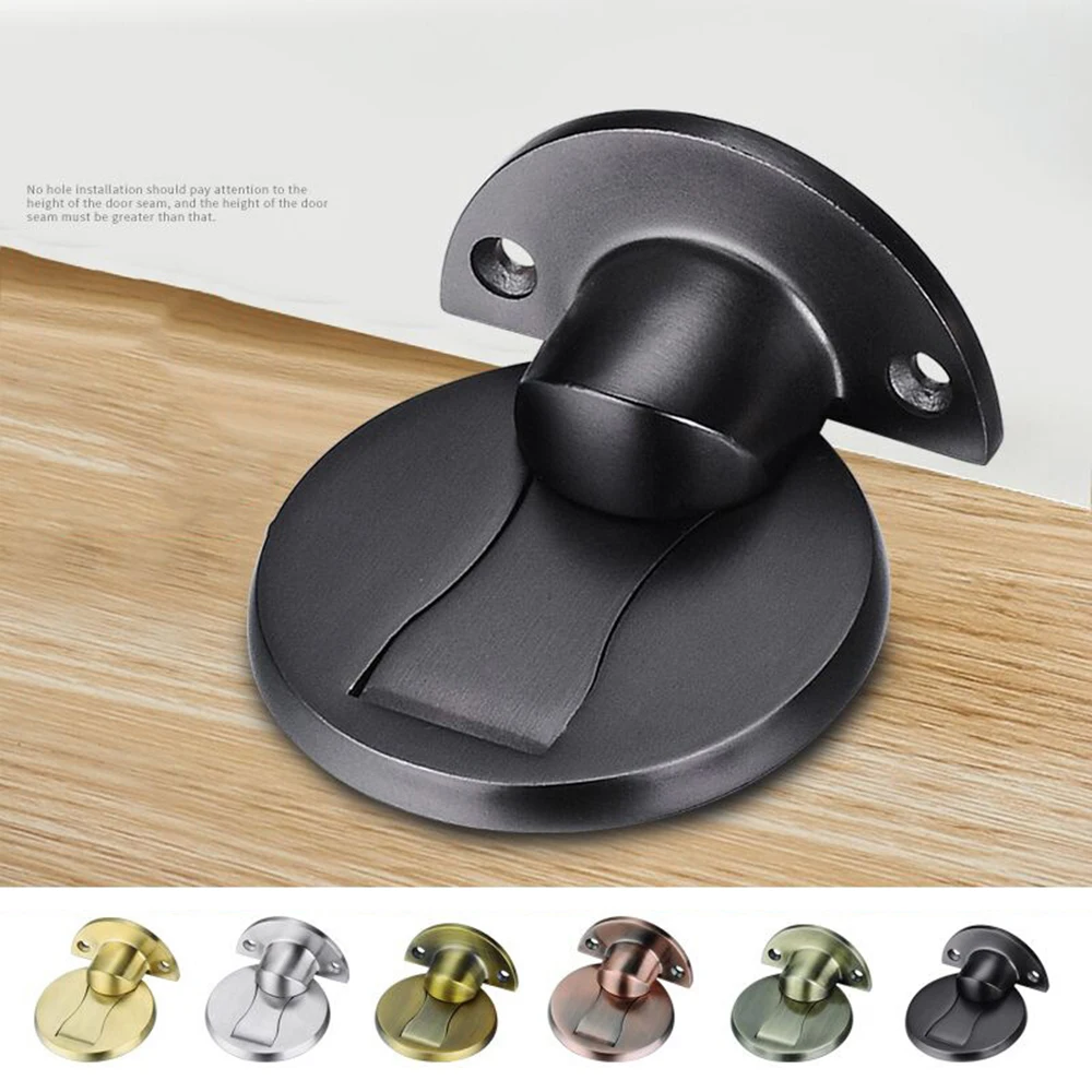 Magnet Door Stops Stainless Steel Door Stopper Retro Magnetic Door Holder Toilet Glass Door Hidden Door Stop Furniture Hardware