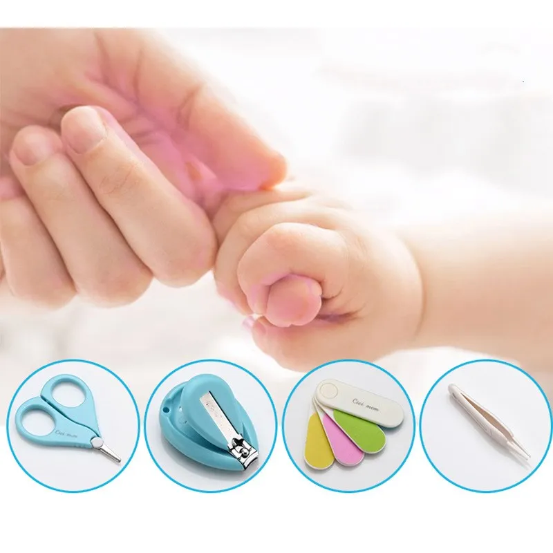 4 шт./компл. набор для гигиены детей кусачки ногтей полировщик Пинцет Набор