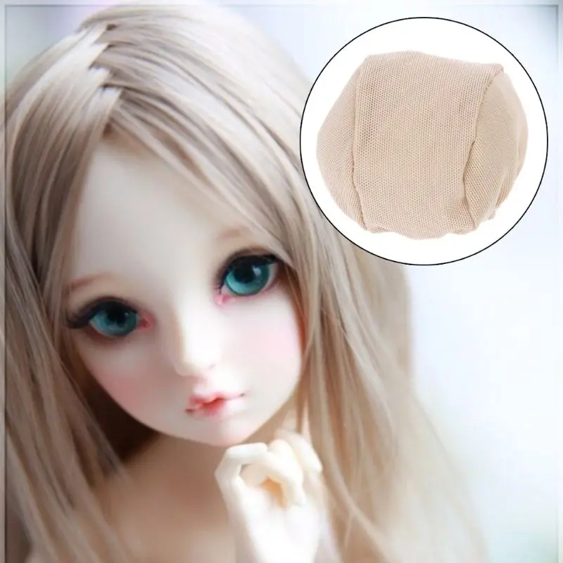 

Handmade BJD Doll Wigs Cap Headgear DIY Fixed-Wig Hairnet For 1/3 1/4 1/6 SD Toy Wig Hat Doll Accessories