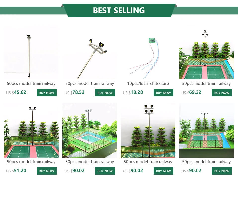 20 шт./лот 1: 75 1:100 1:150 1:200 модель поверхности cooper led Lamppost g весы Модель поезда индивидуальные высокое качество