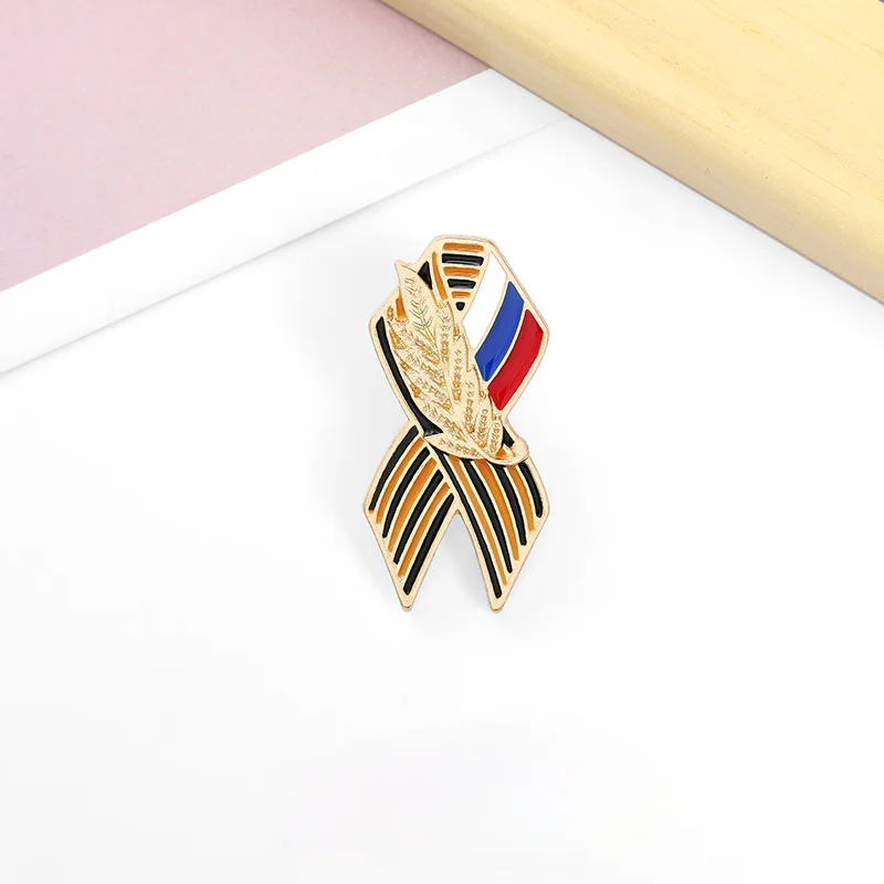 St. George Nastro Segno Smalto Pin 75Th Anniversario Della Vittoria Spille Distintivi Donna Vestiti Borsa Spilla S Gioielli Regalo Amici