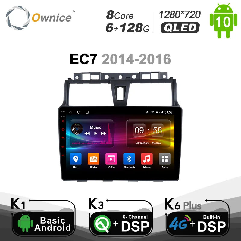 6G + 128G Ownice Android 10 0 8 Core автомобильный DVD проигрыватель с навигационной системой для