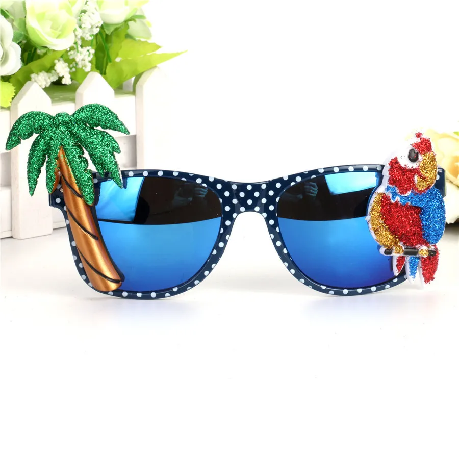 SOL DE ORO Parrot Coco вечерние забавные очки в форме животных очки для вечеринки цветные линзы