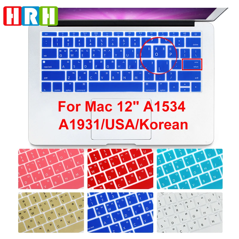 Чехол для клавиатуры HRH US силиконовый чехол MacBook New Pro 13 дюймов A1708 (2016 версия без
