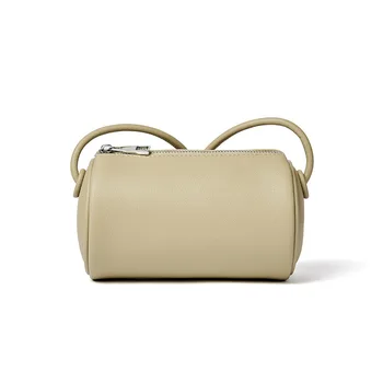 

Women Genuine Leather Bag Spring Summer New Arrivals Cylinder Single Shoulder Messenger Bag