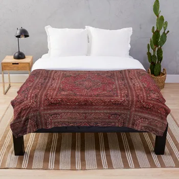 

Antique Persian rug Throw Blanket Soft Sherpa Blanket Bed Sheet Single Knee Blanket Office Nap Blanket