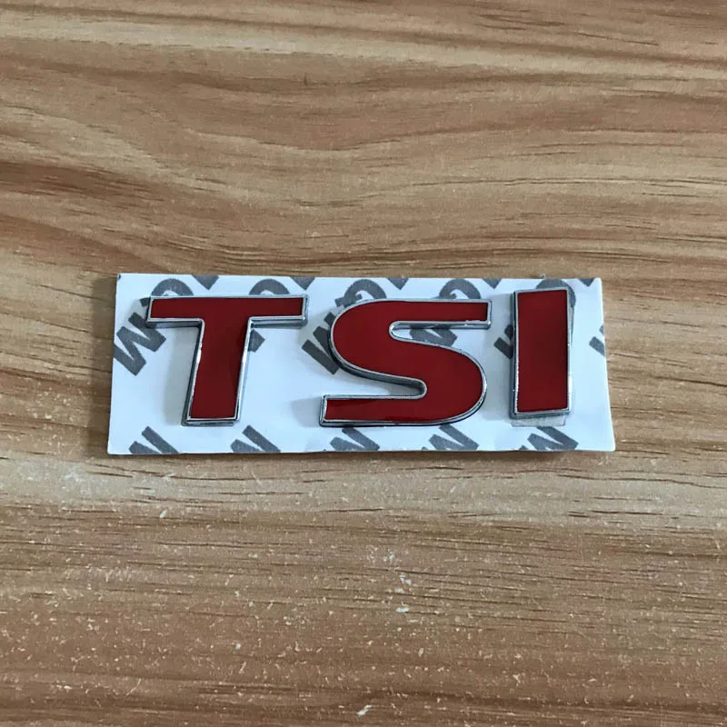 High quality Car tail fender TSI emblem sticker for Volkswagen VW polo golf 6 passat audi a6 a4 a7 auto accessories