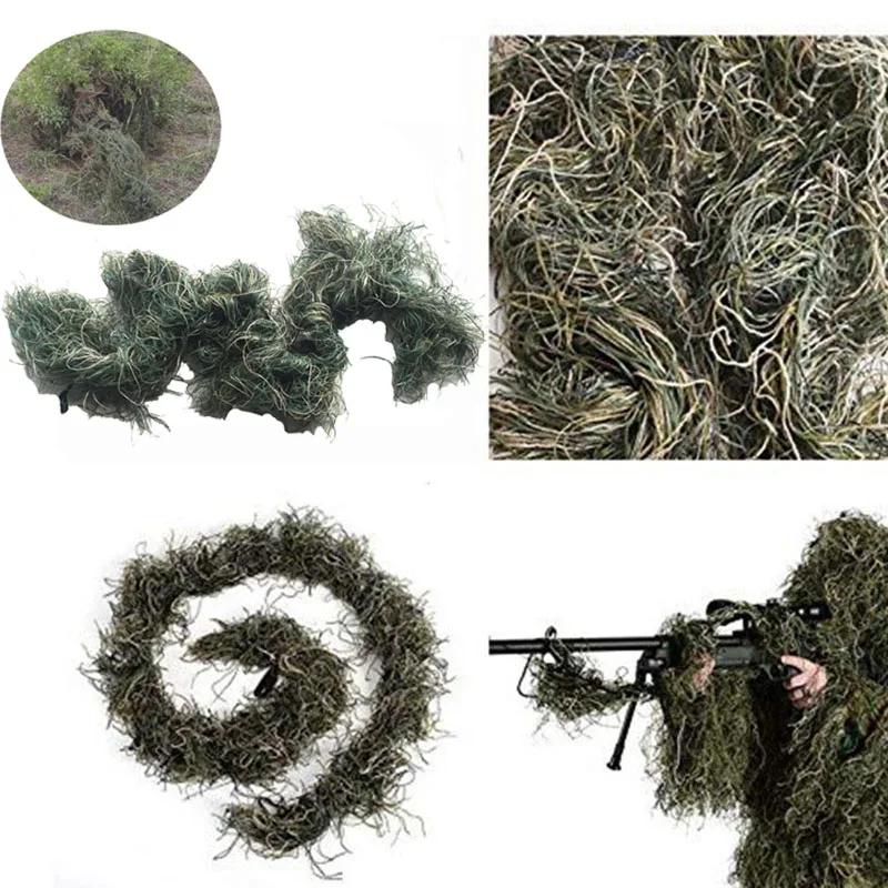 Ghillie Suit Gun Rope Paintball Airsoft Rifle Wrap Cover Camouflage