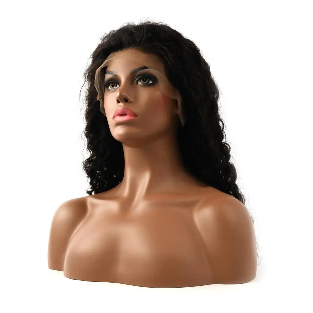 K.S парики, парик на кружеве с детскими волосами, 1"-22", глубокая волна, 150% плотность, предварительно выщипанные натуральные волосы remy, парик для женщин
