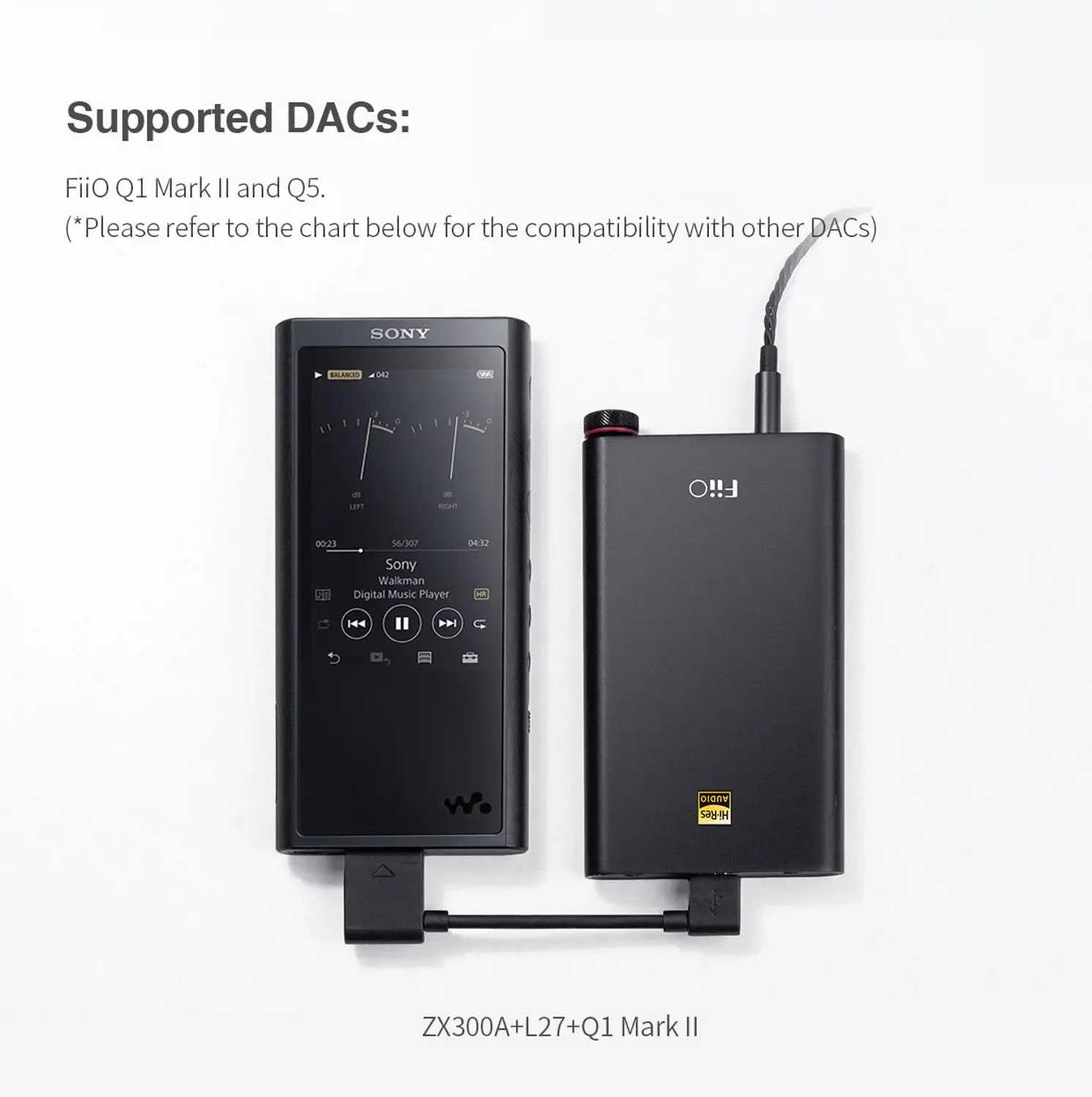 Фото FIIO L27 WMport для Micro USB цифровой Аудио кабель SONNY ZX300A Q1 Mark II Q5 Аксессуары MP3 плееров и FIIO L27 WMport для Micro USB цифровой Аудио кабель SONNY ZX300A Q1 Mark II Q5 Аксессуары MP3 плееров и