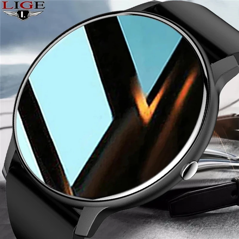 LIGE New Smart Bluetooth Call Watch Men Women Heart Rate Sports fitness tracker Bracelet Watch Man for Android IOS Xiaomi Huawei
