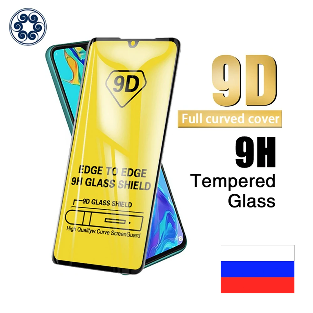 3 Pcs/Lot 9D Tempered Glass For Huawei P30 Lite P20 Pro P smart Z Honor 10i 10 8X Play P40 | Мобильные телефоны и