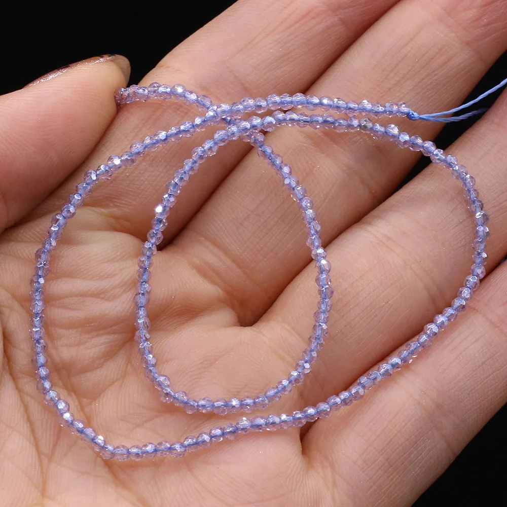 Natural Stone Shiny Quartzs Beads Small Faceted Spinel Bead for Jewelry Making Diy Necklace Bracelet Accessories 14inch