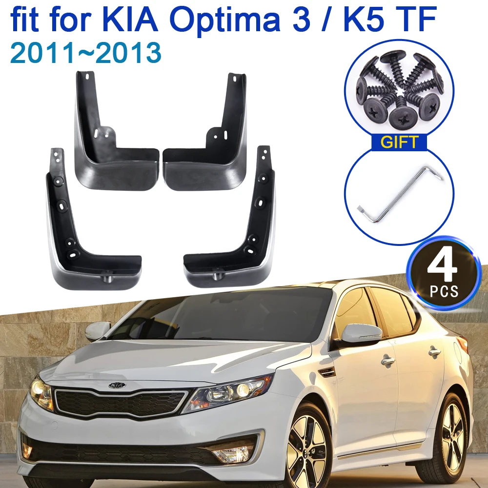 Для KIA Optima 3 K5 TF 2011 ~ 2013 S X SX-L и Hybrid только автомобильный брызговик 4x фотоаксессуары