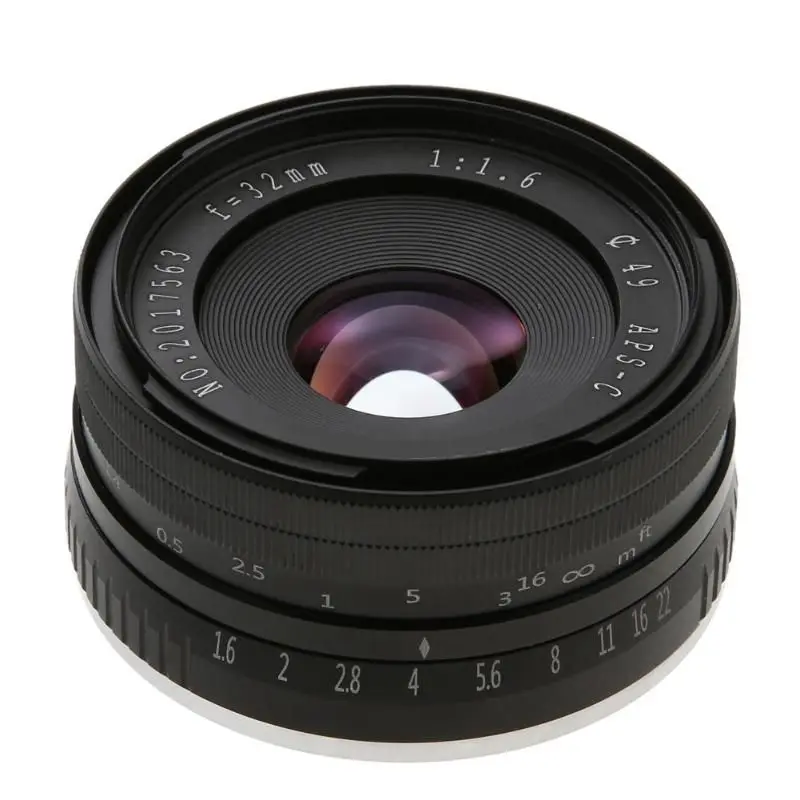 

Professional Digital Camera Lens 32mm F1.6 Large Manual Prime Fixed Lens APS-C for Sony E-Mount Digital Mirrorless
