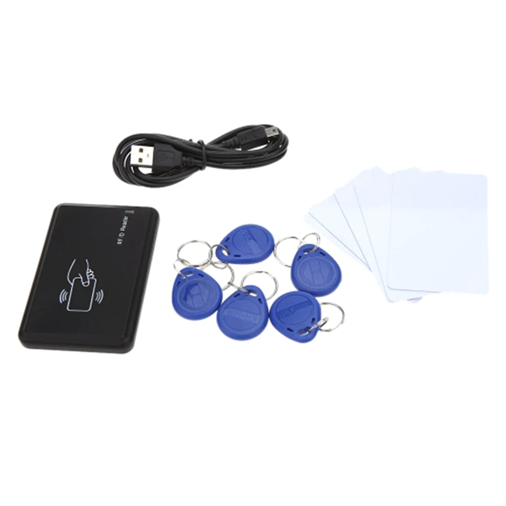 MagiDeal 125 кГц USB идентификационная смарт-карта считыватель с 5 ID карт и 5 ID брелоков