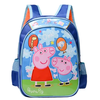 

Peppa Pig Plush Toys Girls Boys Kids Cute Backpack School Bag Peppa George Cartoon Bag Kid Stuffed Plush Dolls Gifts 2020