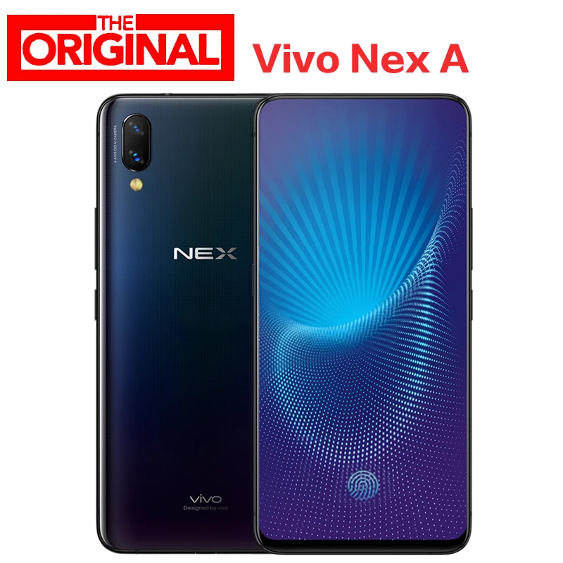 Мобильный телефон VIVO NEX A, 4G LTE, Snapdragon710, 6,59 дюймов, 8 ГБ ОЗУ, 128 Гб ПЗУ, 4000 МП, отпечаток пальца, мА/ч, камера с автоподъемом