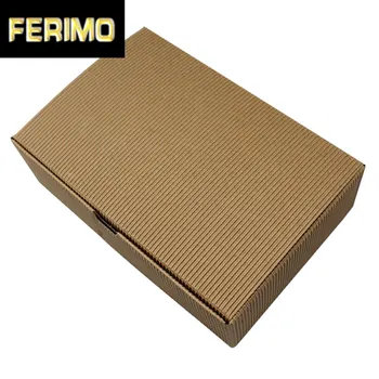 

18*12*5cm Kraft Paper Brown Party Box Corrugated Box Bakery Baking Cookie Biscuit Cake Chocolate Wedding Favors Candy Packaging