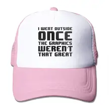 Я выходил на улицу, как только графикой не было, что отличная сетчатая бейсболка розового цвета