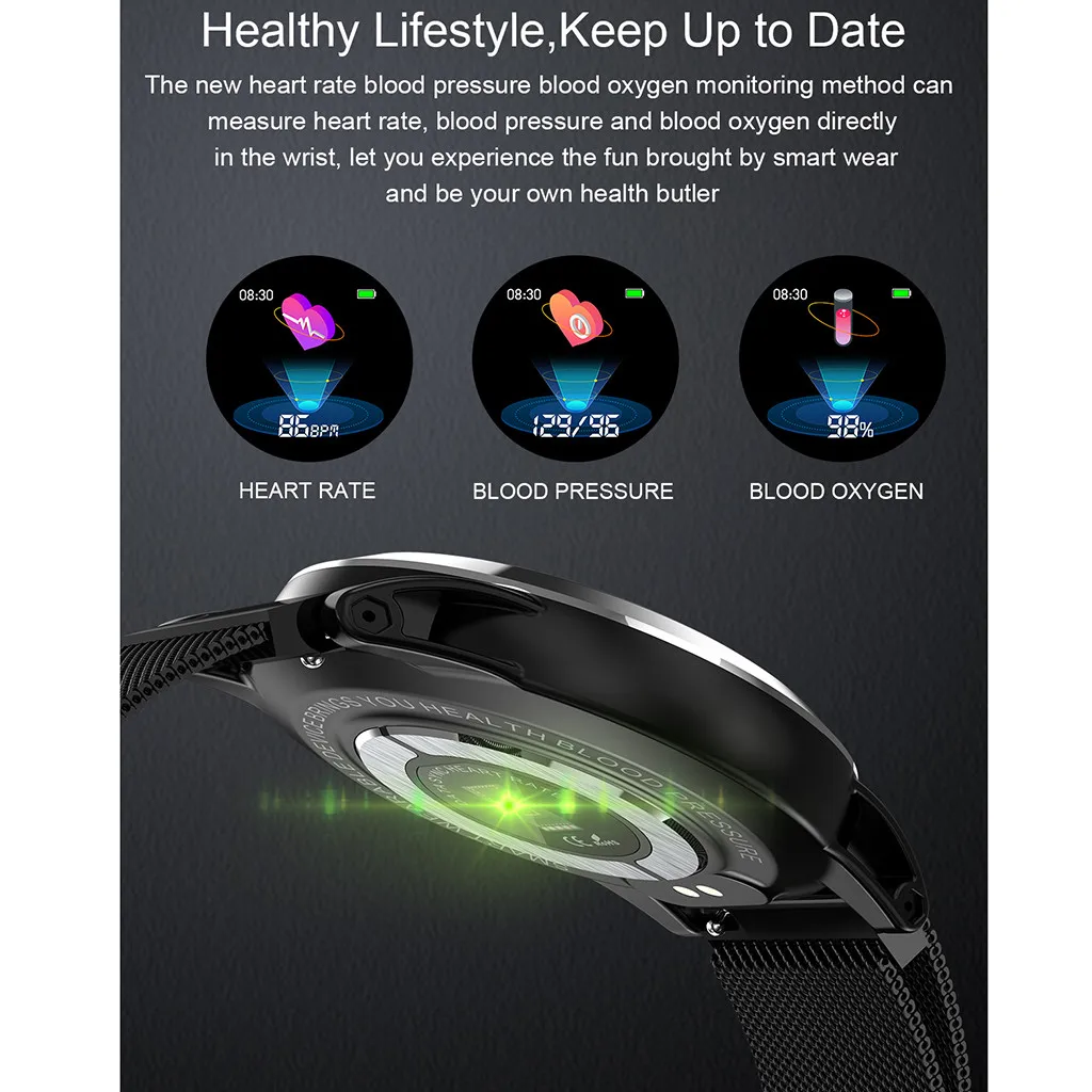 YOCUBY R19 Смарт-часы ECG+ PPG HR кровяное давление кислородный монитор спортивный фитнес-монитор Calory носимый для IOS для Xiaomi samsung