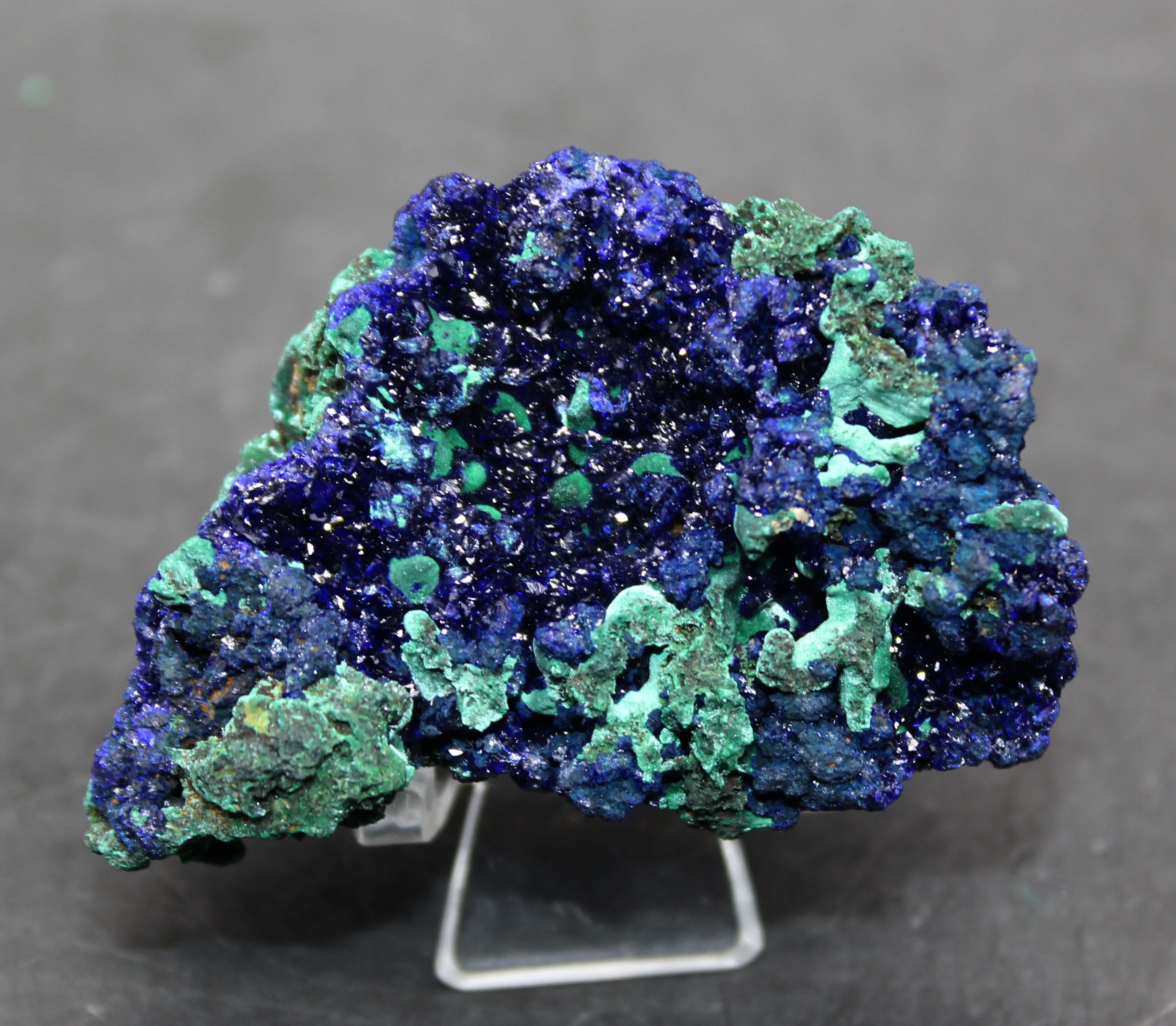 

41g Natural shiny Azurite / Malachite symbiotic mineral crystal healing crystals stone and crystal Collection ornamental stone