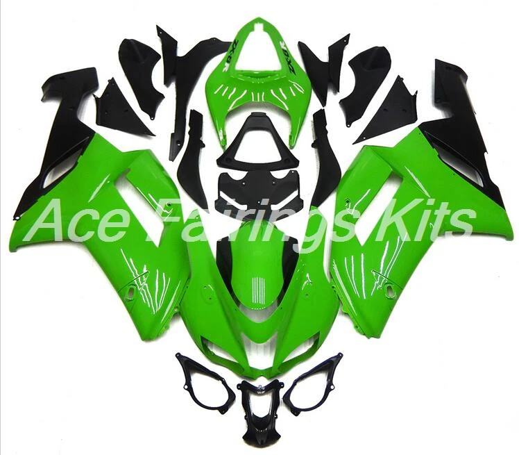 4 подарки ABS полный обтекатель комплект подходит для Kawasaki ZX6R 2007 2008 мотоцикл Обтекатели ZX-6R 07 08 ниндзя 636 цвет зеленый топ