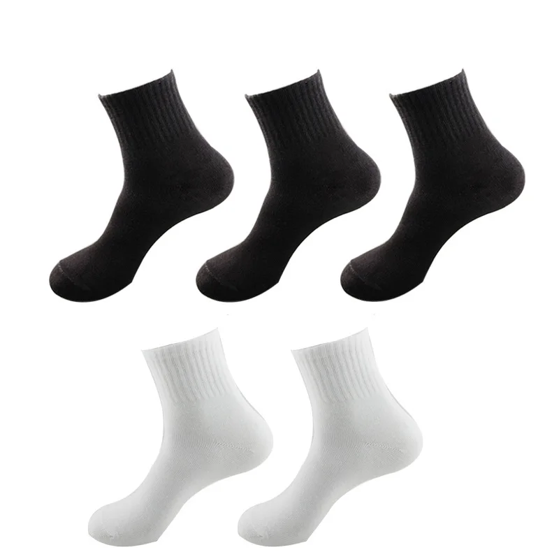 fuzzy socks for women 10Pcs/5Pair Unisex Socks Women Men Black White Gray Ankle Socks Female Male Solid Color Socks High Quality Cotton Short Socks knee high socks Women's Socks