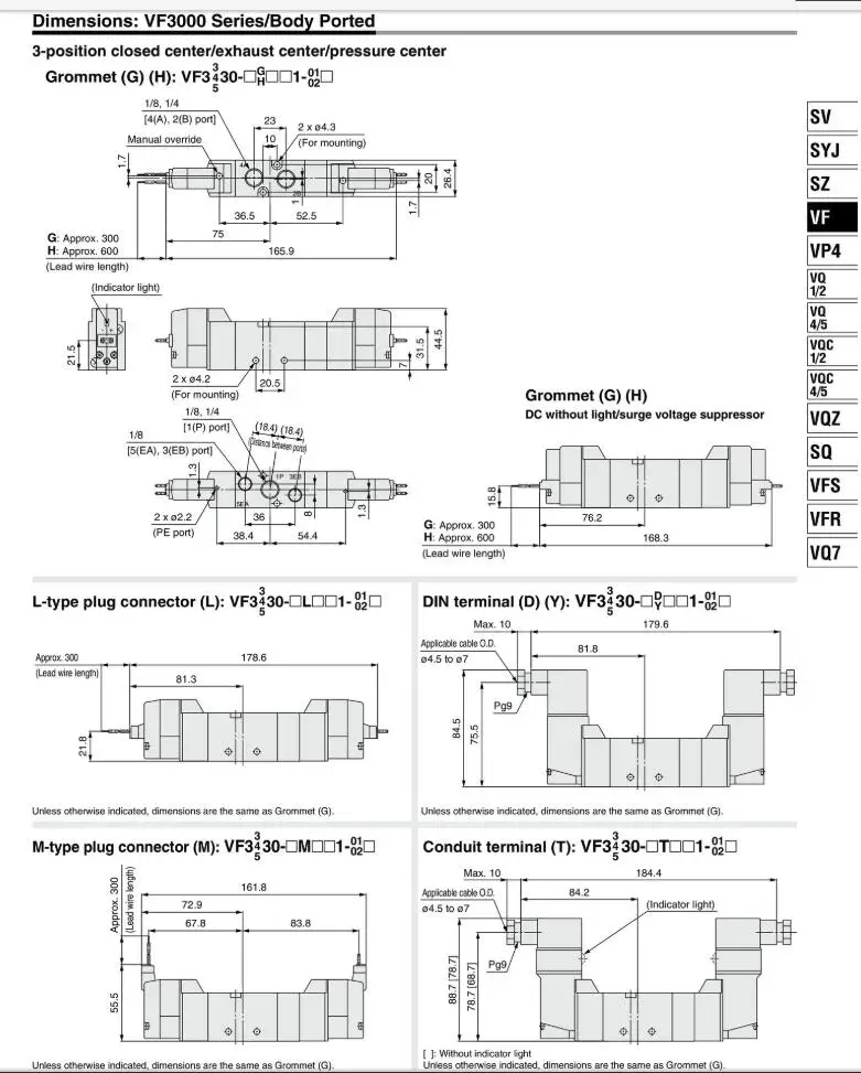 VF5120-5DZ1-03F VF5220-5DZ1-03F VF5120-5DZ1-03 VF5120-5D1-03 SMC электромагнитный клапан пневматический компонент