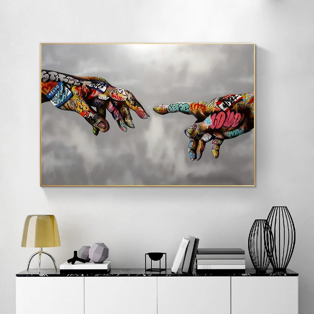 Poster Mural Abstrait avec Lignes Colorées, Impression Moderne, Image d'Art pour  Salon, Décor de Maison - AliExpress