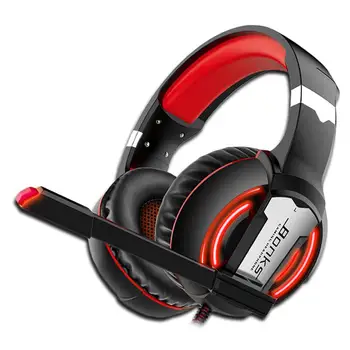

BEESCLOVER Gaming Headset Wired Headphones with Microphone Light Surround Sound Bass Earphones For PS4 Xbox One Profe